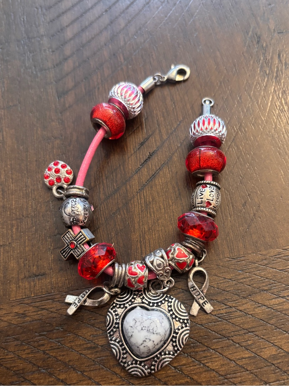 Hope & Love Charm bracelet